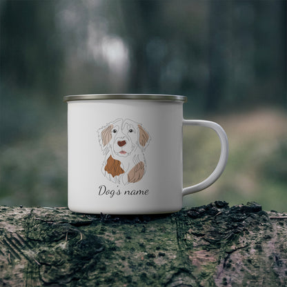 Custom Dogs Enamel Camping Mug