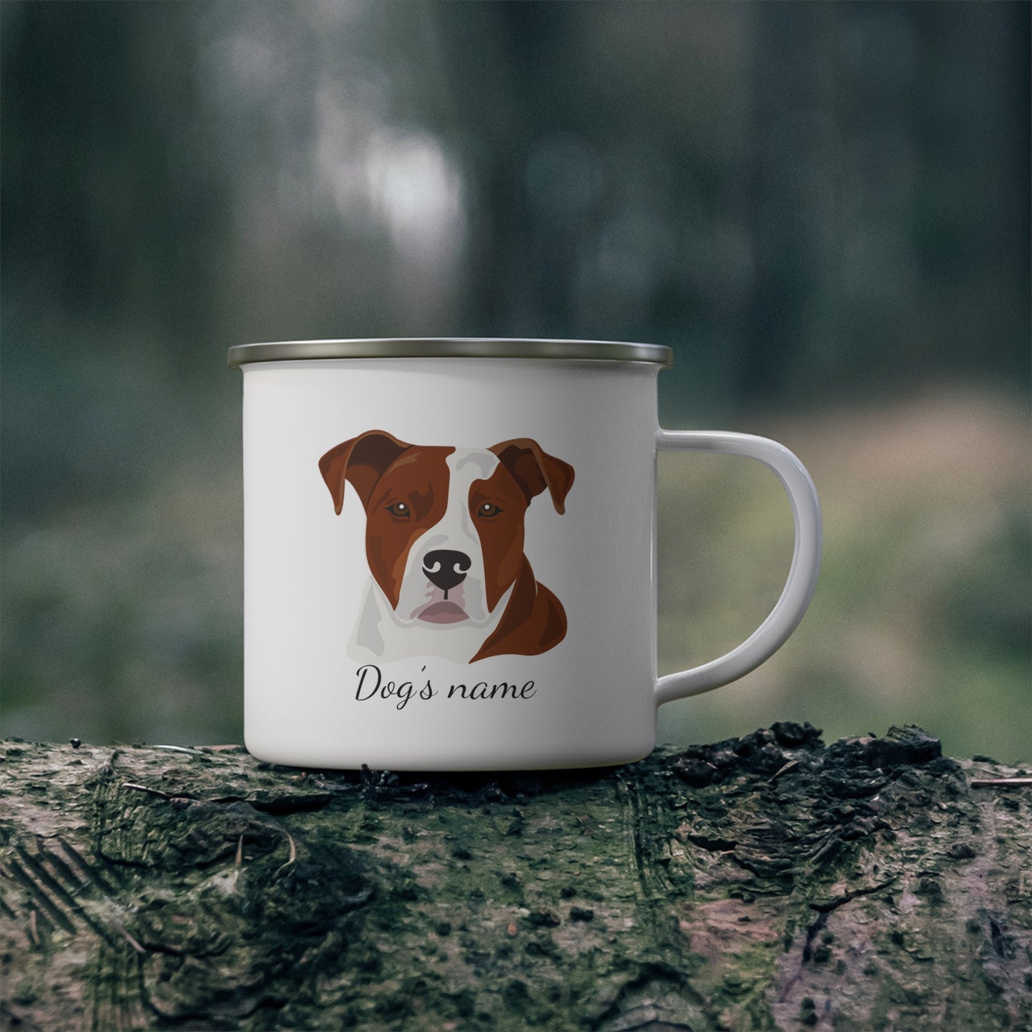 Custom Dogs Enamel Camping Mug