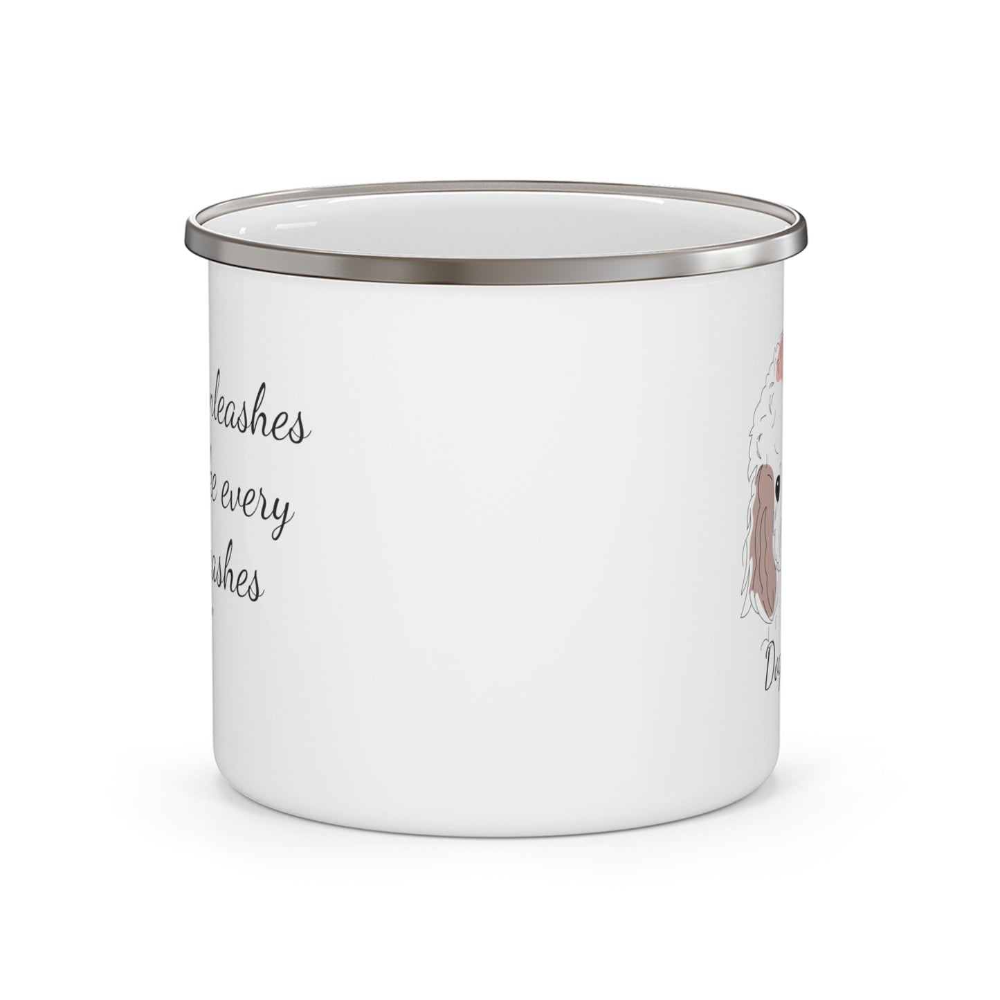 Custom Dogs Enamel Camping Mug