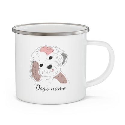 Custom Dogs Enamel Camping Mug