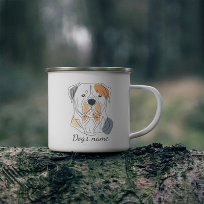 Custom Dogs Enamel Camping Mug