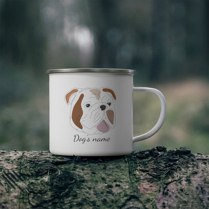 Custom Dogs Enamel Camping Mug