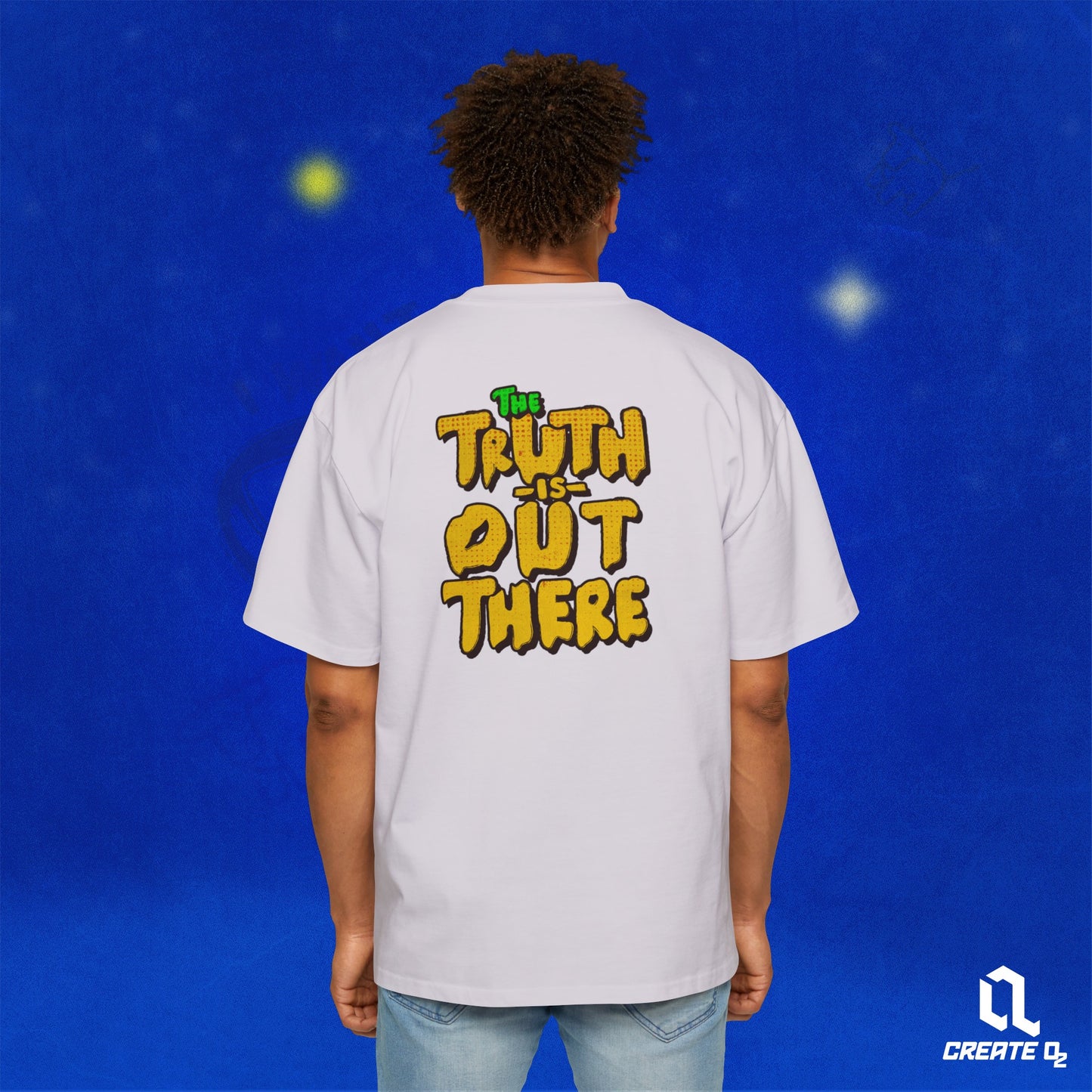 'The truth is out there' Men's Heavy Oversized Tee