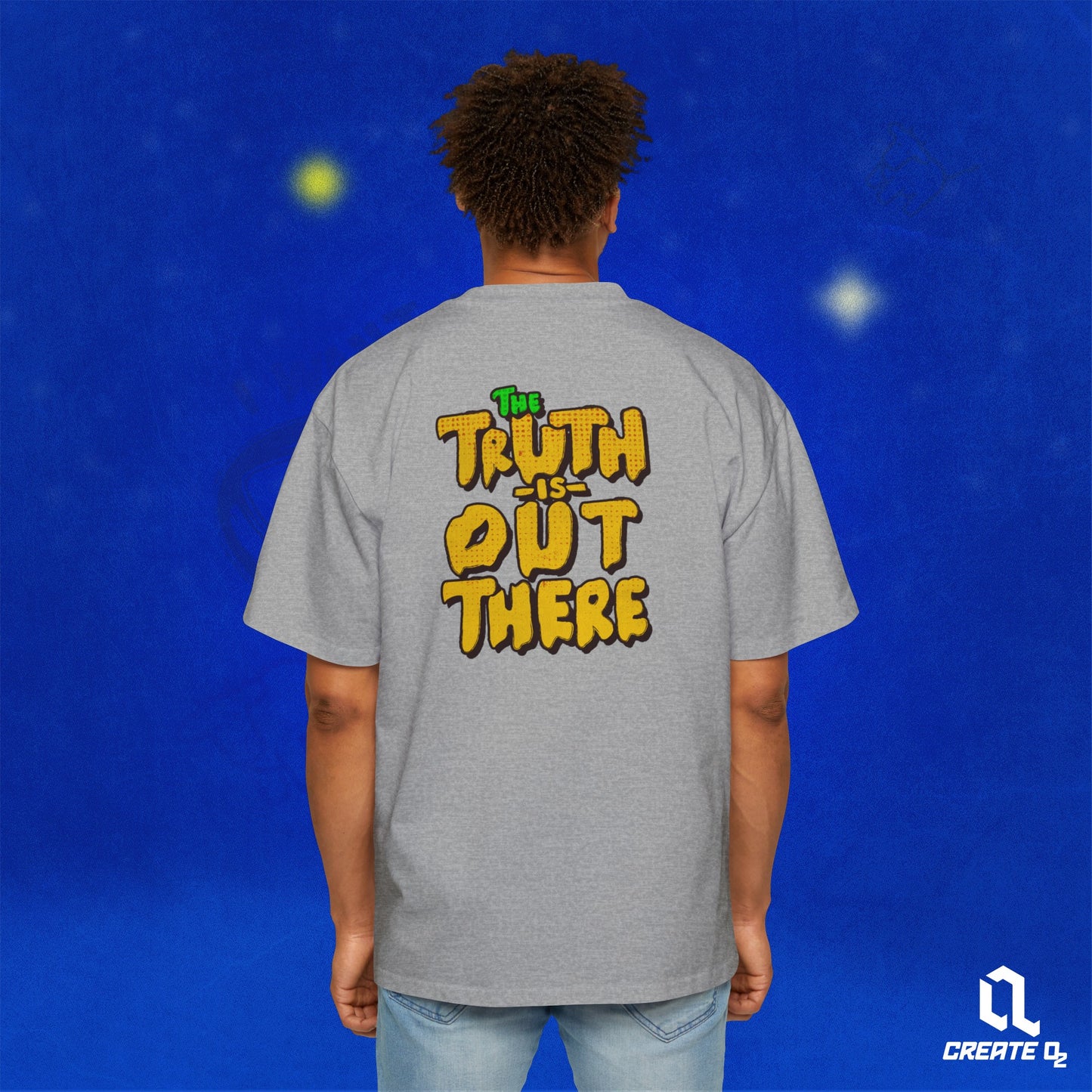 'The truth is out there' Men's Heavy Oversized Tee