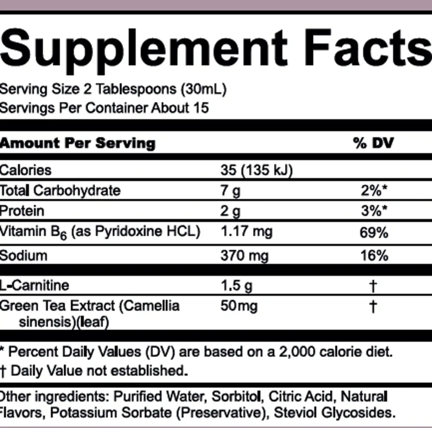 L-Carnitine 450ml 15.22oz Farmasi Nutriplus